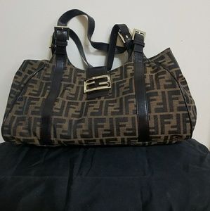 Fendi Canvas Shoulder Bag